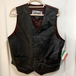 Vintage NWT Wilson’s leather Pelle studio leather vest